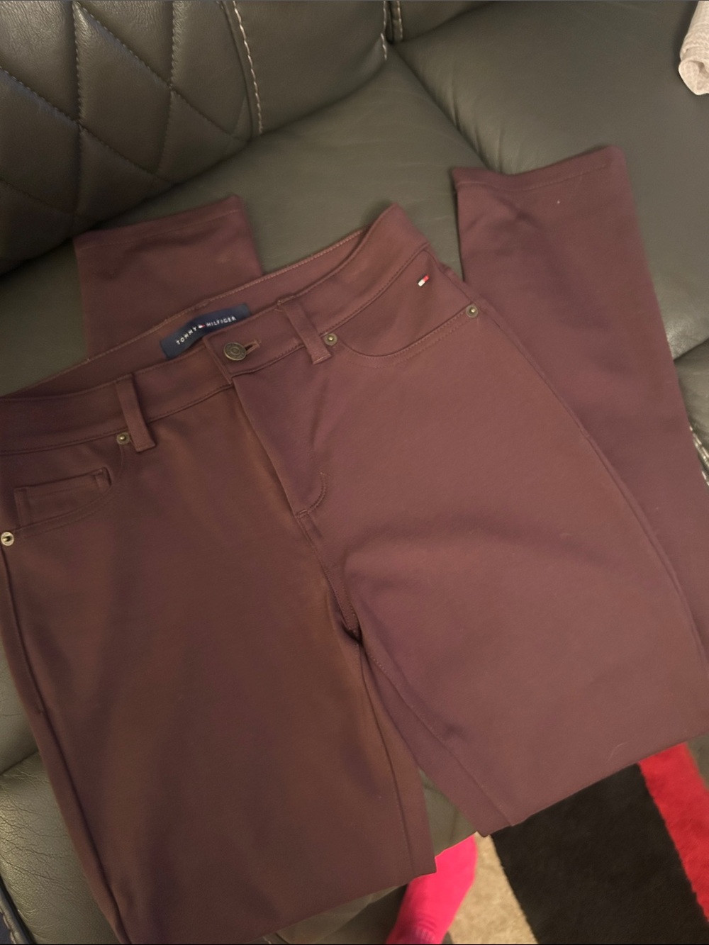 Tommy Hilfiger espresso brown stretch pants